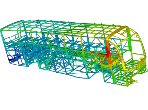 FEM Simulation Bus Chassis
