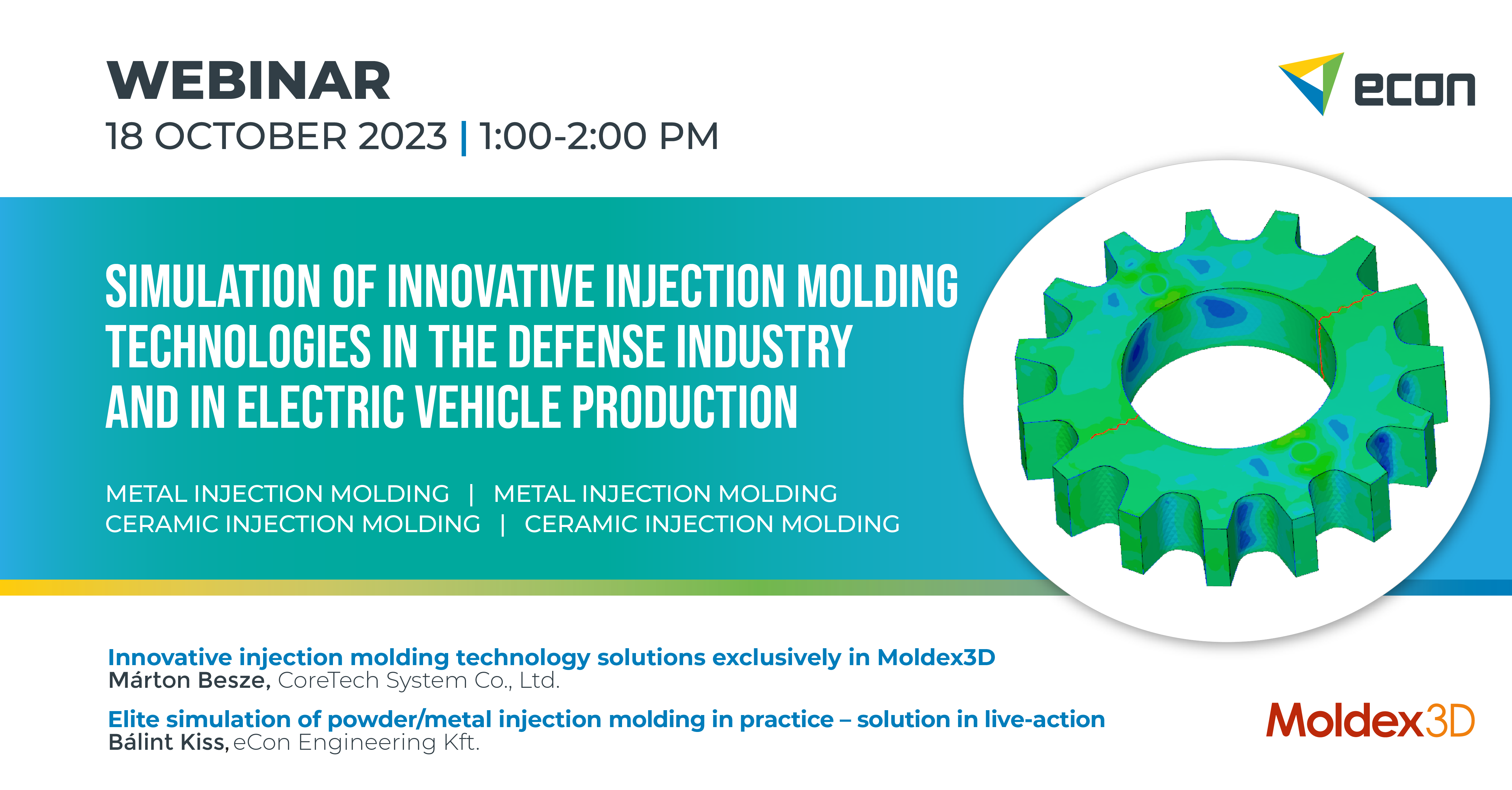 Moldex3D webinar Innovative Injection Molding