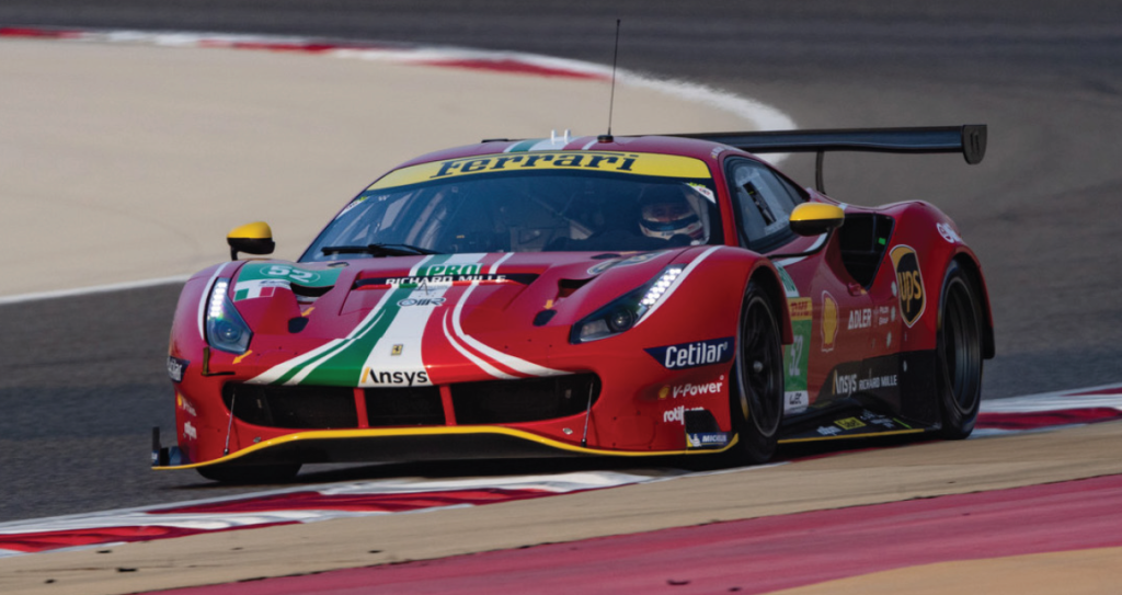 materials digitalization - Ferrari race car